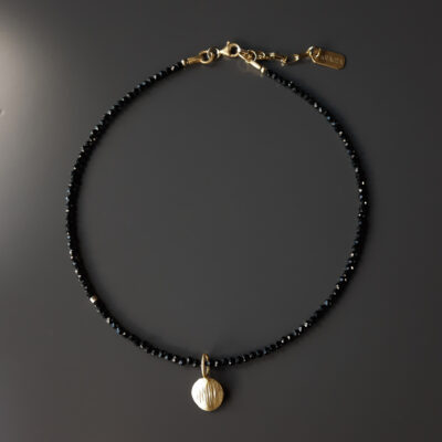 Choker czarny spinel - obrazek 2