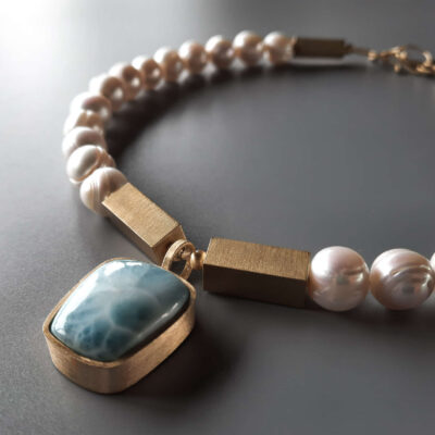 Larimar i perły - obrazek 2