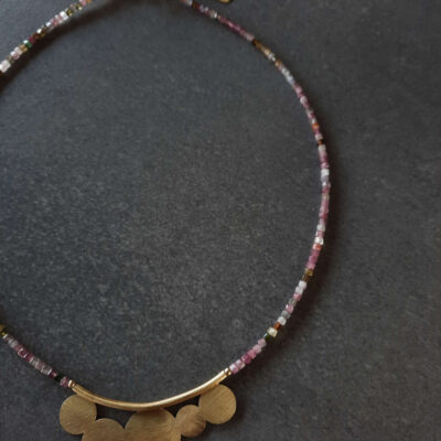 Choker BUBBLES z turmalinami - obrazek 5